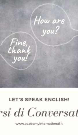 Corso online di Conversazione in Inglese